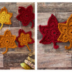 Autumn Maple Leaf Garland Free Crochet Pattern