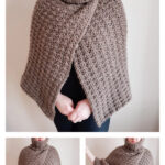 Cross-Over Poncho Free Crochet Pattern