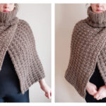 Cross-Over Poncho Free Crochet Pattern