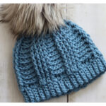 Step Ladder Beanie Hat Free Crochet Pattern and Video Tutorial