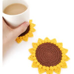 Sunflower Coaster Free Crochet Pattern