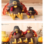 Turkey Gnome and Turkey Friend Amigurumi Free Crochet Pattern