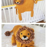 3in1 Safari Lion Folding Baby Blanket Crochet Pattern