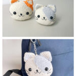 Amigurumi Cat Keychain Free Crochet Pattern and Video Tutorial
