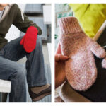 Basic Tunisian Stitch Mittens Free Crochet Pattern