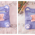Cat Book Sleeve Free Crochet Pattern and Video Tutorial