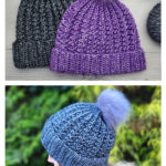 Crossed Rib Hat Free Crochet Pattern