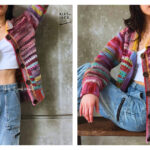 Easy Scrap Yarn Cardigan Free Crochet Pattern