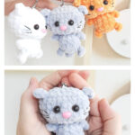 Kitten Keychain Crochet Pattern