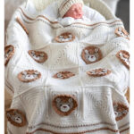 Lion Baby Blanket Free Crochet Pattern