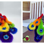 Rainbow Peacock Amigurumi Free Crochet Pattern