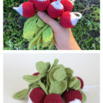 Amigurumi Radish Free Crochet Pattern and Video Tutorial