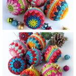 Easy Granny Christmas Baubles Free Crochet Pattern