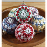 Granny Christmas Bauble Ornament Ball Crochet Pattern