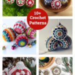 Granny Christmas Bauble Ornament Crochet Patterns