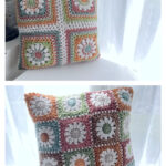 Happy Petal Pillow Free Crochet Pattern and Video Tutorial