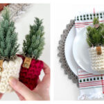 Mini Planter Cover Free Crochet Pattern and Video Tutorial