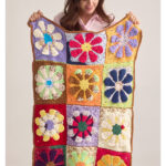 Tropical Petals Throw Free Crochet Pattern