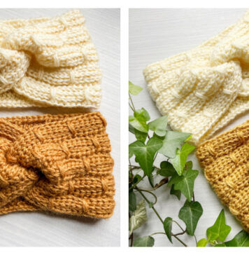 Amber Frost Headband Free Crochet Pattern and Video Tutorial