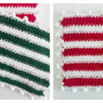 Christmas Stripes Pot Holder Free Crochet Pattern