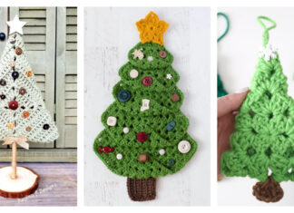 Granny Square Christmas Tree Free Crochet Patterns