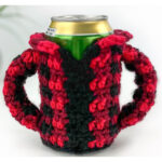 Lumberjack Can Cozy Free Crochet Pattern and Video Tutorial