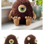 Monster Hector the Cyclops Amigurumi Free Crochet Pattern
