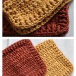 Bramble Dishcloth Free Crochet Pattern and Video Tutorial