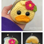 Clasped Duckling Change Pouch Crochet Pattern