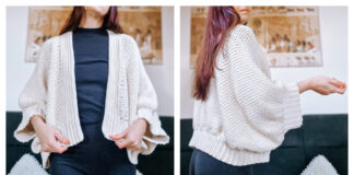 Cloud Cocoon Cardigan Crochet Pattern and Video Tutorial