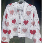 Heart Granny Square Cardigan Crochet Pattern