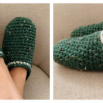 House Slippers Free Crochet Pattern and Video Tutorial