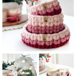 Puffy Heart Basket Free Crochet Pattern and Video Tutorial