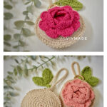 Rose Pouch Crochet Pattern