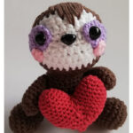 Valentine the Sloth Free Crochet Pattern