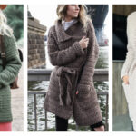 Belted Cardigan Crochet Patterns
