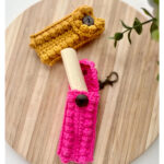Chapstick Holder Keychain Free Crochet Pattern