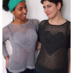 Filet Heart Sweater Crochet Pattern