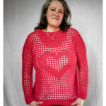 Filet Valerie Heart Sweater Free Crochet Pattern