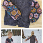 Flower Power Cardigan Free Crochet Pattern and Video Tutorial