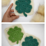 Large Four Leaf Clover Granny Square Crochet Pattern