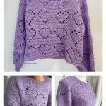 Mohair Heart Sweater Valentine Crochet Pattern