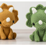 Trixie the Triceratops Amigurumi Free Crochet Pattern