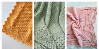 Alpine Stitch Textured Blanket Crochet Patterns
