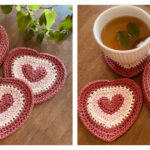 Courageous Heart Coaster and Holder Free Crochet Pattern
