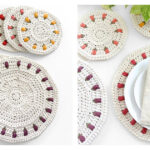 Tulip Placemat Set Free Crochet Pattern and Video Tutorial