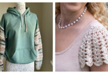 Add Crochet Sleeves to Fabric Clothes Free Patterns