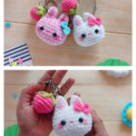 Amigurumi Bunny Keychain Free Crochet Pattern