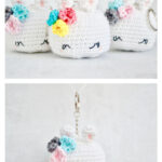 Bea The Bunny Keychain Free Crochet Pattern and Video Tutorial