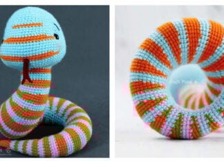 Curvy Striped Snake Amigurumi Free Crochet Pattern